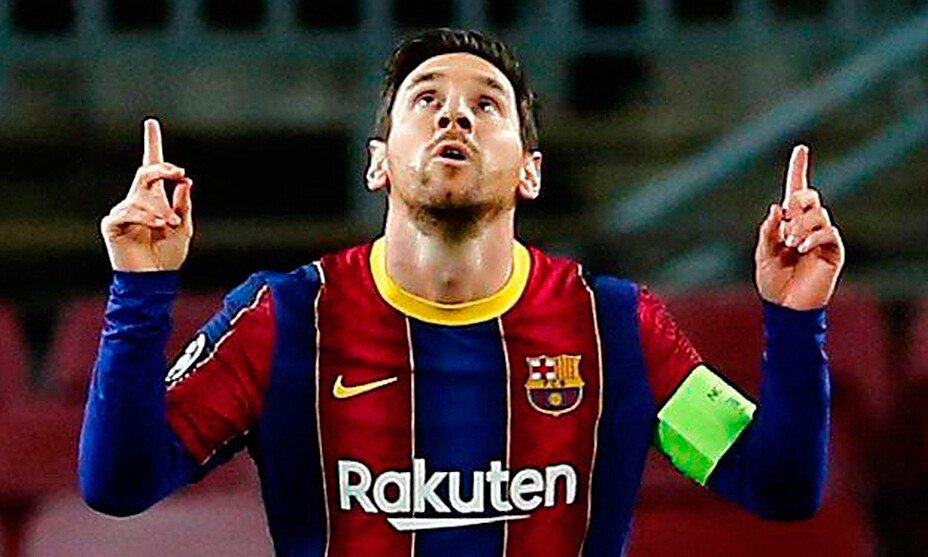Messi ghi sáu bàn qua 11 trận cho Barca mùa này. Ảnh: EFE