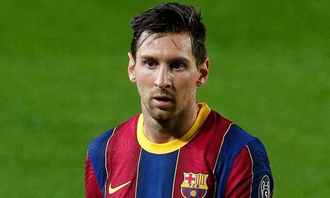 Messi ghi dấu giày vào năm bàn trong ba trận ở Champions League mùa này, và được Whoscored đánh giá cao nhất với trung bình 9,14 điểm mỗi trận. Ảnh: Reuters